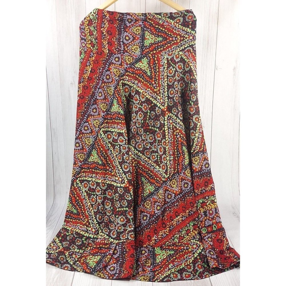 Women Maxi Skirt Gangotri Boho Hippie Ethnic Long Skirt Size S/M Elastic Waist